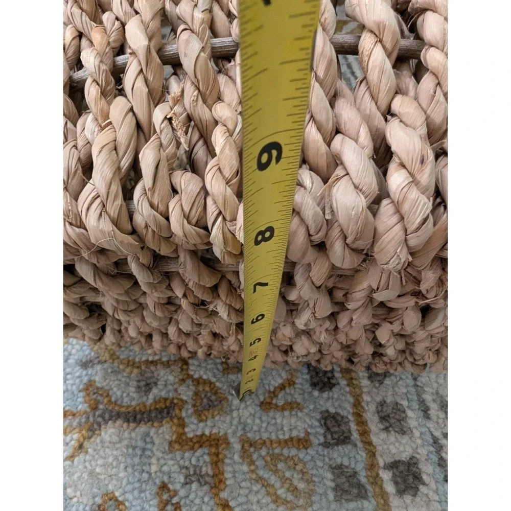 Split Oak 12in Basket With Wood Handles